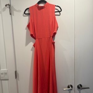 Moon Pink/Orange Cut out Dress